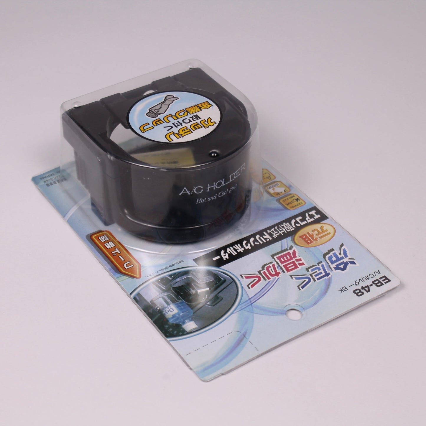 EXEA A/C Holder vent-mount drink holder in black, made in Japan