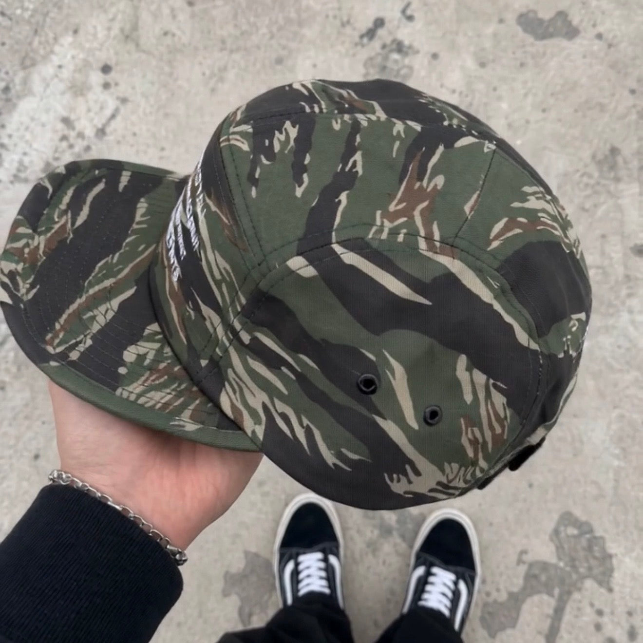 CHOKEHOLD CAP tiger-camo 5-panel hat, Auto Factory Fujiiro Drop 001 (7)