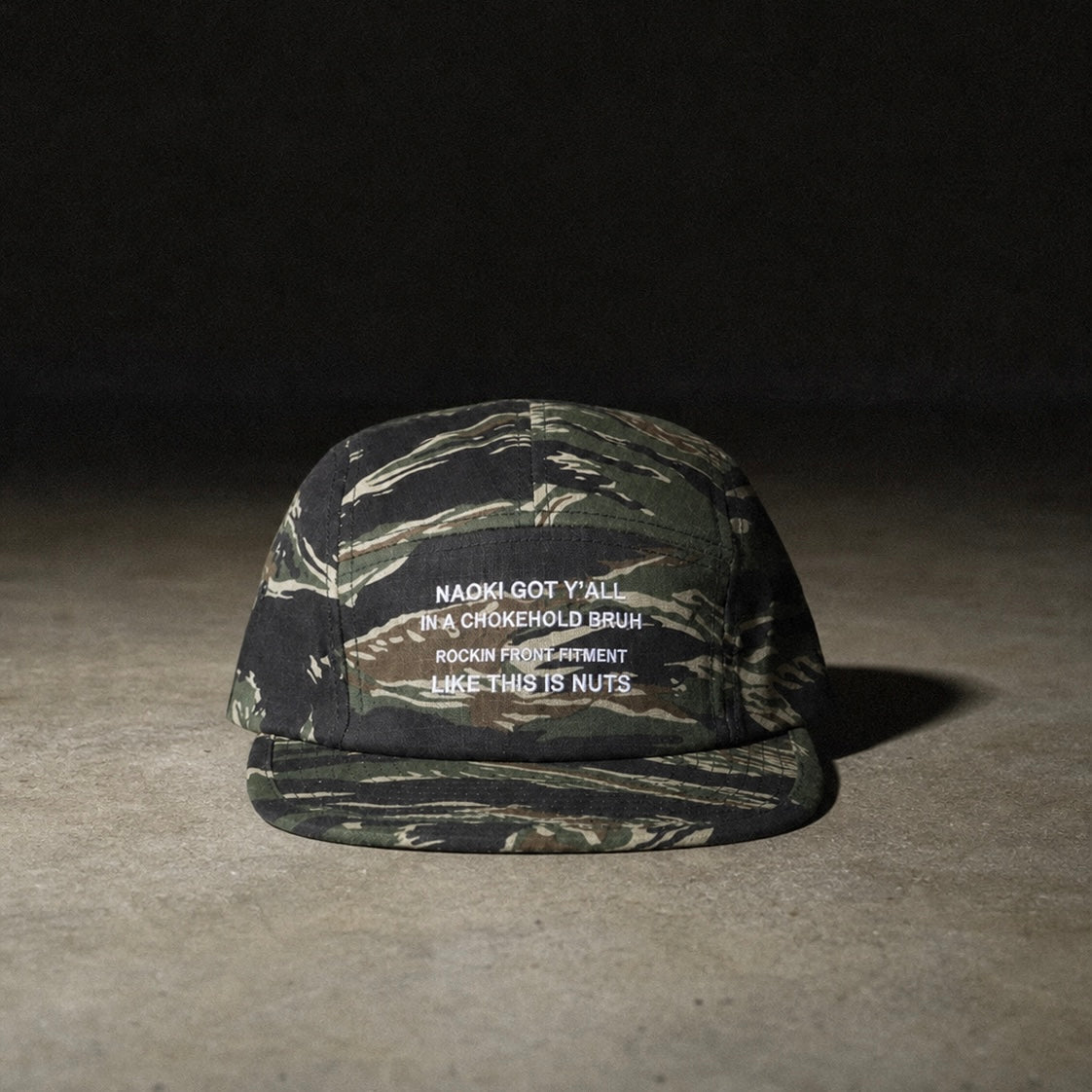 CHOKEHOLD CAP tiger-camo 5-panel hat, Auto Factory Fujiiro Drop 001 (5)