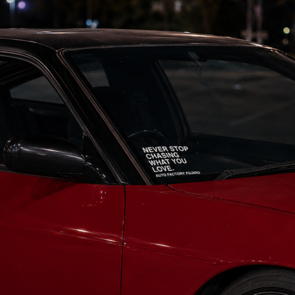 Never Stop Chasing What You Love die-cut vinyl decal (3)